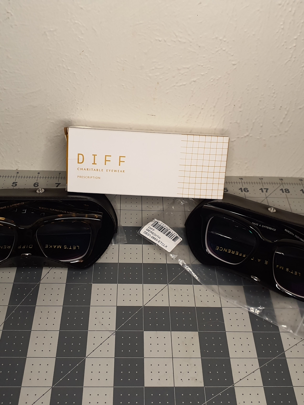 Diff Eyewear Black Gloss Sunglasses Duo